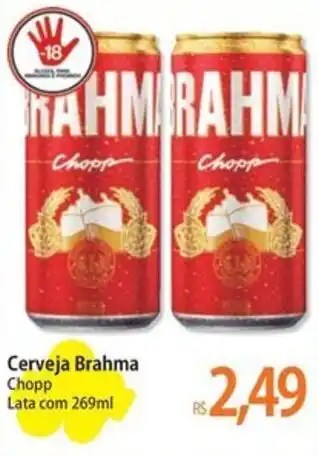 Atacadão Cerveja Brahma Chopp Lata com 269ml oferta