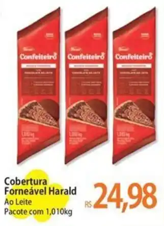 Atacadão Cobertura Forneável Harald Ao Leite Pacote com 1,010kg oferta