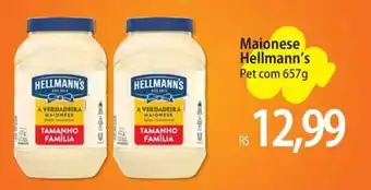 Atacadão Maionese Hellmann's Pet com 657g oferta