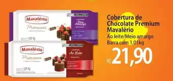 Atacadão Cobertura de Chocolate Premium Mavalério Ao leite/Meio amargo Barra com 1,01kg oferta
