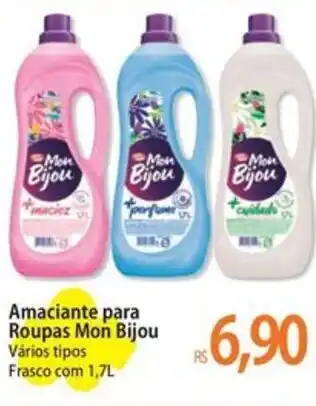 Atacadão Amaciante para Roupas Mon Bijou Vários tipos Frasco com 1,7L oferta