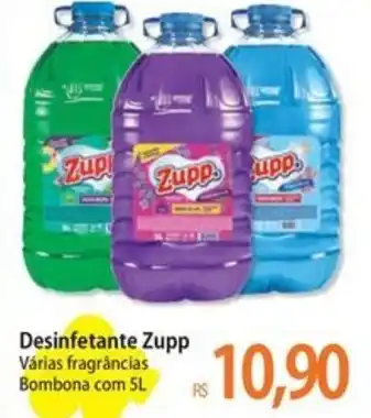 Atacadão Desinfetante Zupp Várias fragrâncias Bombona com 5L oferta