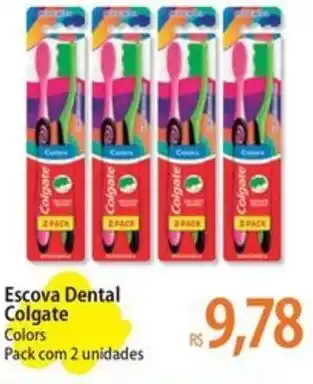 Atacadão Escova Dental Colgate Colors Pack com 2 unidades oferta