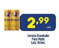 Arena Atacado Cerveja Eisenbahn Puro Malte lata 350ml oferta