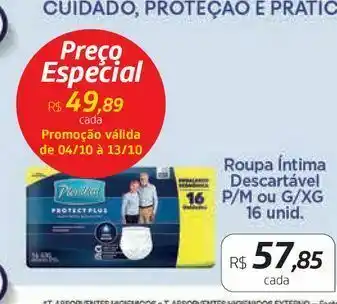 Drogal Incontinência plenitud roupa íntima descartável oferta