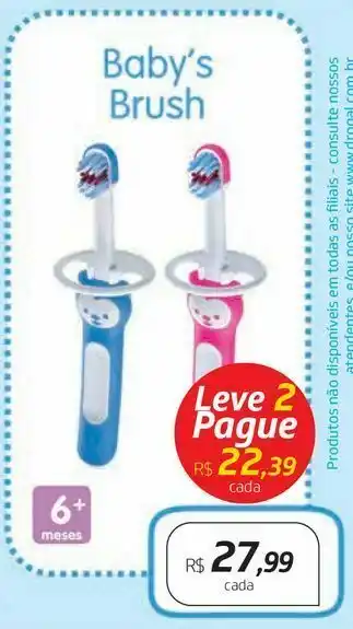 Drogal Escova de dentes infantil mam oferta