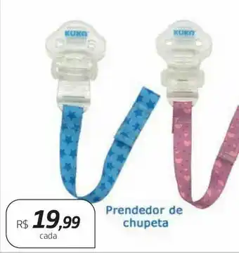 Prendedor de chupetas kuka