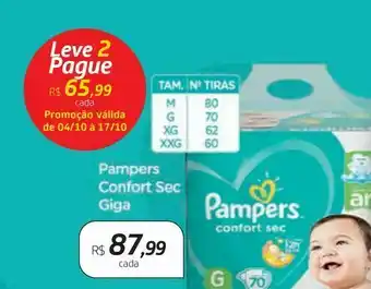 Drogal Fraldas pampers confort sec giga oferta