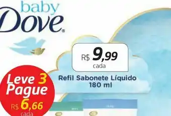 Sabonete líquido dove 180 ml
