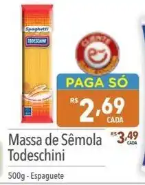 Massa de Sêmola Todeschini 500g-Espaguete