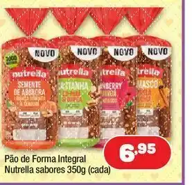 Costazul Supermercados Pão de forma integral nutrella oferta