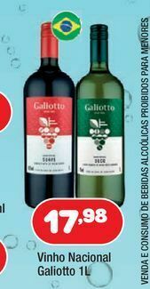 Costazul Supermercados Vinhos galiotto oferta