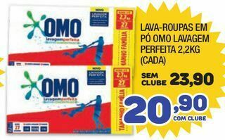Costazul Supermercados Detergente em pó omo oferta