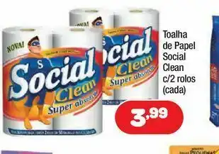 Papel toalha social clean