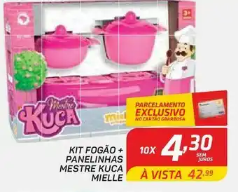 GBarbosa Kit fogão panelinhas mestre kuca mielle oferta