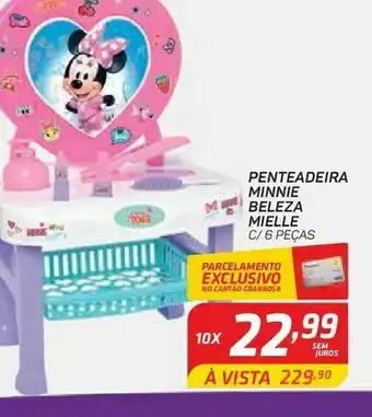 Penteadeira para meninas minnie beleza mielle