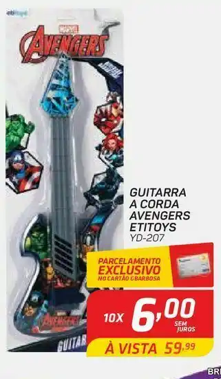 Guitarra a corda avengers etitoys