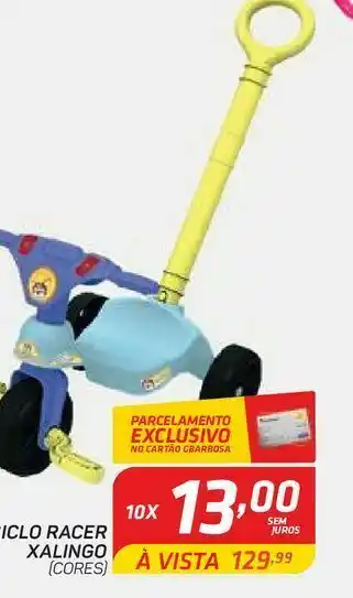 Triciclo racer xalingo