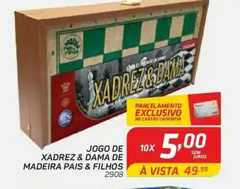 Jogos de mesa xadre ¨dama de madeira
