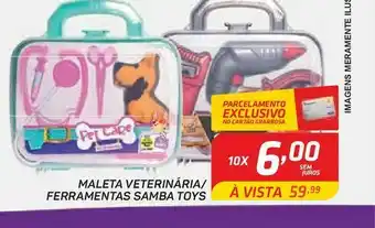 Brinquedos maleta veterinaria