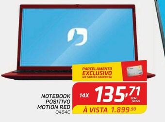 GBarbosa Notebook positivo motion red oferta