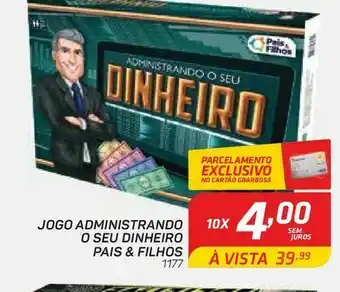 Jogos de mesa administrando o seu dinheiro