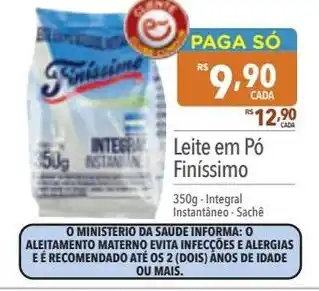 Supermercados Condor Leite em Pó Finíssimo 350g -Integral Instantâneo - Sachê oferta
