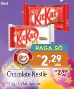 Supermercados Condor Chocolate Nestlé 41,5g - Kit Kat-Sabores oferta