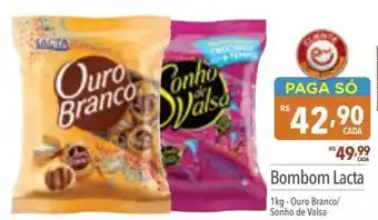 Supermercados Condor Bombom Lacta 1kg - Ouro Branco/ Sonho de Valsa oferta
