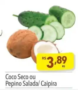 Coco Seco ou Pepino Salada/Caipira