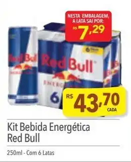 Supermercados Condor Kit Bebida Energética Red Bull 250ml - Com 6 Latas oferta