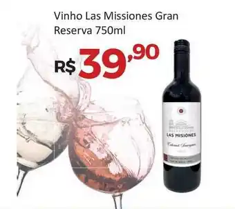 Villarreal Supermercados Vinho Las Missiones Gran Reserva 750ml oferta
