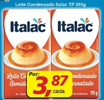 Leite Condensado Italac TP 395g