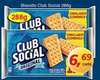 Supermercados Guanabara Biscoito Club Social 288g oferta