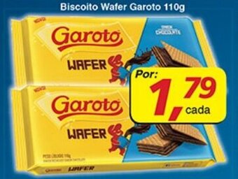 Supermercados Guanabara Biscoito Wafer Garoto 110g oferta