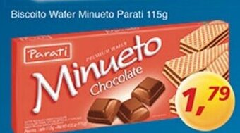 Biscoito Wafer Minueto Parati 115g