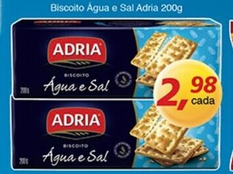 Supermercados Guanabara Biscoito Agua e Sal Adria 200g oferta