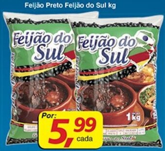 Supermercados Guanabara Feijao Preto Feijao do Sul 1kg oferta