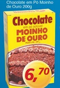 Supermercados Guanabara Chocolate em po Moinho de Ouro 200g oferta
