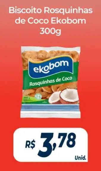 Atakarejo Biscoito Rosquinhas de Coco Ekobom 300g oferta