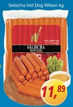 Supermercados Guanabara Salsicha Hot Dog Wilson 1kg oferta