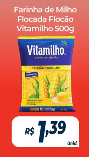 Atakarejo Farinha de Milho Flocada Flocão Vitamilho 500g oferta