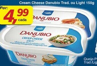 Cream Cheese Danubio Trad. Ou Light 150g