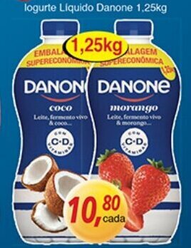 Supermercados Guanabara Iogurte Liquido Danone 1250g oferta