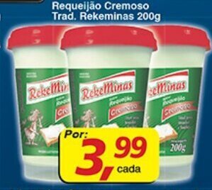 Supermercados Guanabara Requeijao Cremoso Trad. Rekeminas 200g oferta