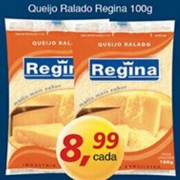 Supermercados Guanabara Queijo Ralado Regina 100g oferta