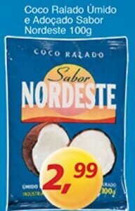 Supermercados Guanabara Coco Ralado Umido e Adocado Sabor Nordeste 100g oferta