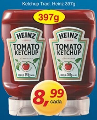 Supermercados Guanabara Ketchup Trad. Heinz 397g oferta