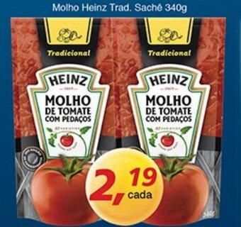 Supermercados Guanabara Molho Heinz Trad. Sache 340g oferta