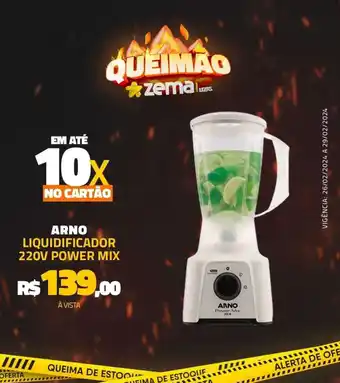 Zema ARNO LIQUIDIFICADOR 220V POWER MIX oferta